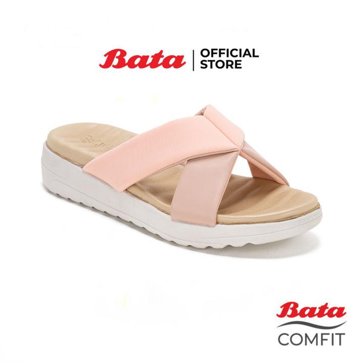 Bata Comfit บาจา คอมฟิต รองเท้าแตะเพื่อสุขภาพ Wellness Comfit Collection นุ่ม ใส่สบาย ไม่เมื่อย Comfortwithstyle สำหรับผู้หญิง รุ่น Mag สีชมพูดัสตี้ 6615781
